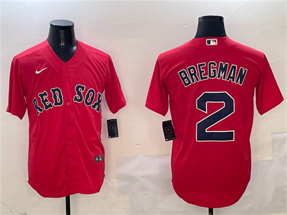 Boston Red Sox #2 Xander Bogaerts Red Cool Base Stitched Baseball Jersey