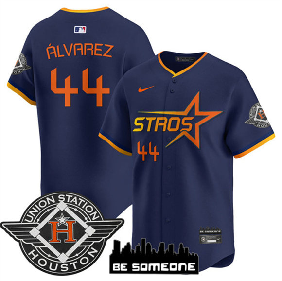 Houston Astros #44 Yordan Alvarez Navy 2025 City Connect Limited Stitched Baseball Jersey