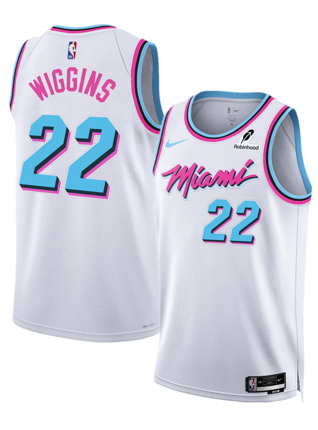 Miami Heat #22 Andrew Wiggins White 2025 City Edition Stitched Basketball Jersey