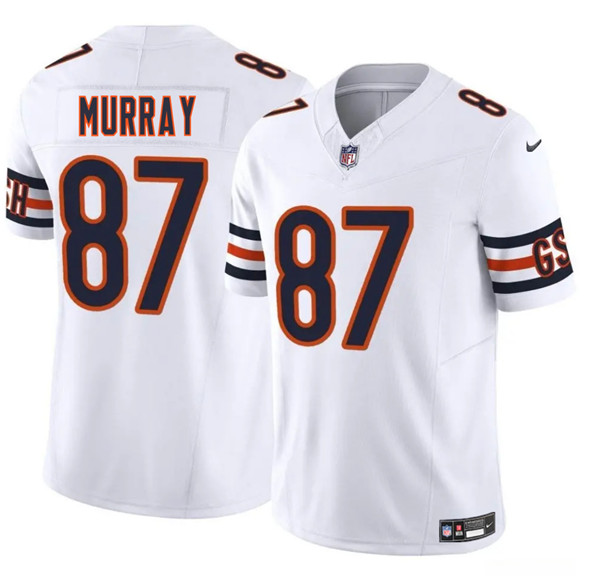 Chicago Bears #87 Jordan Murray White 2025 F.U.S.E. Vapor Football Stitched Jersey