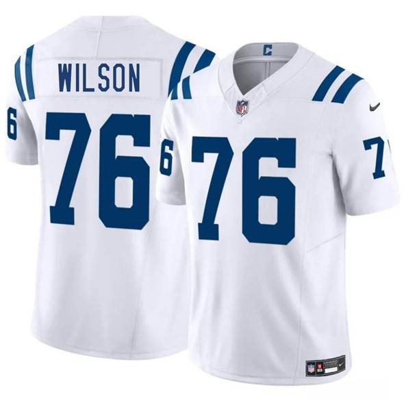 Indianapolis Colts #76 Jack Wilson White 2025 F.U.S.E. Vapor Limited Football Stitched Jersey