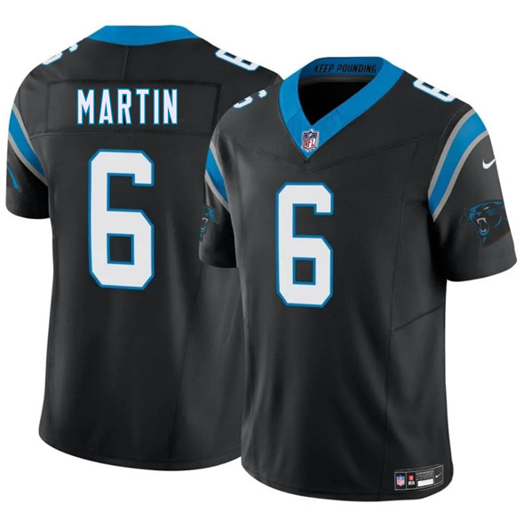 Carolina Panthers #6 Sam Martin Black 2025 F.U.S.E. Vapor Limited Football Stitched Jersey
