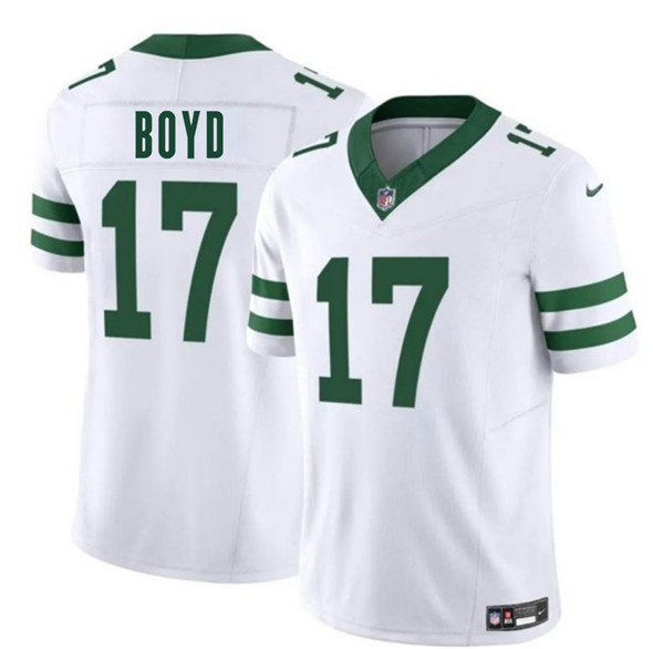 New York Jets #17 Kris Boyd White 2025 F.U.S.E. Vapor Untouchable Limited Football Stitched Jersey