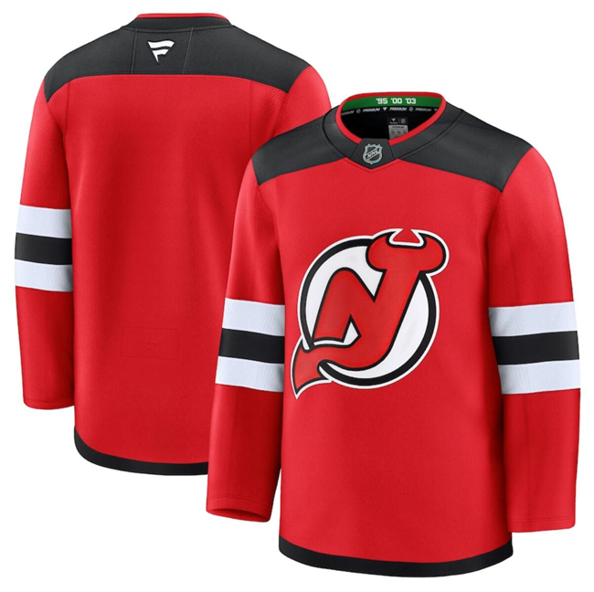 New Jersey Devils Blank Red 2024-25 Home Stitched Hockey Jersey